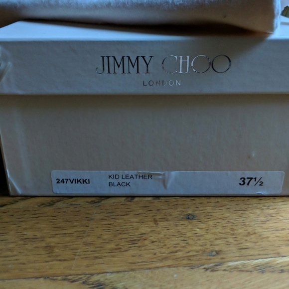 Jimmy Choo NWT Vikki kid leather black pumps - Picture 2 of 8